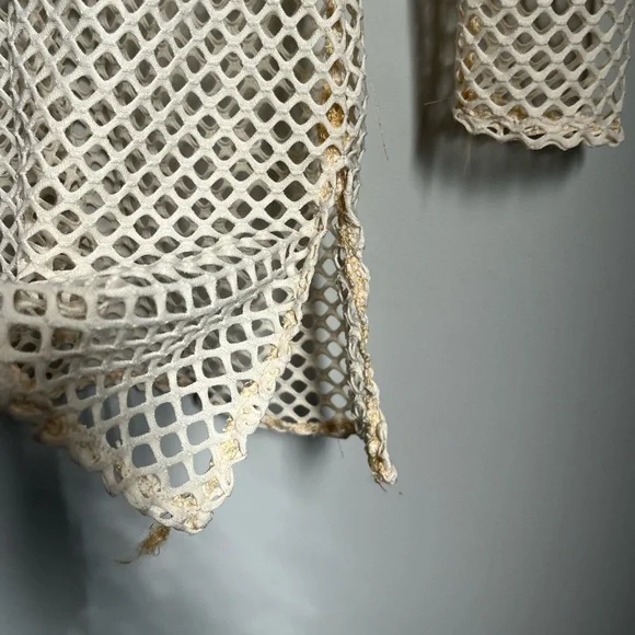 Retro Cream Mesh Top - Picture 4 of 4